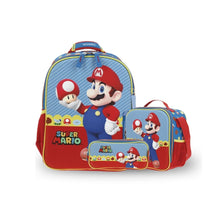 Cargar imagen en el visor de la galería, Kit Escolar Chenson Mario Bros: Mochila, Lonchera y Lapicera - MB66262-KC3