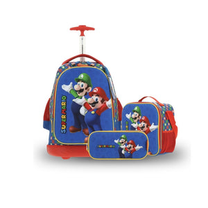 Kit Escolar Chenson Mario Bros: Mochila, Lonchera y Lapicera - MB65971-KB3