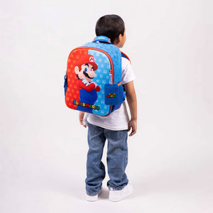 Kit Escolar Chenson Mario Bros: Mochila, Lonchera y Lapicera - MB66081-KC3