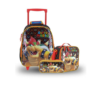 Kit Escolar Chenson Mario Bros: Mochila, Lonchera y Lapicera - MB66321-KB3