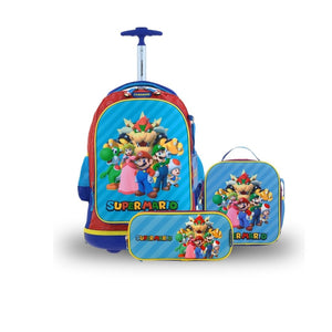 Kit Escolar Chenson Mario Bros: Mochila, Lonchera y Lapicera - MB66372-KB3