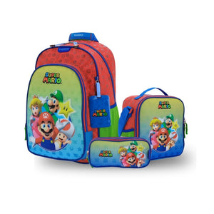 Kit Escolar Chenson Mario Bros: Mochila, Lonchera y Lapicera - MB66454-KC3